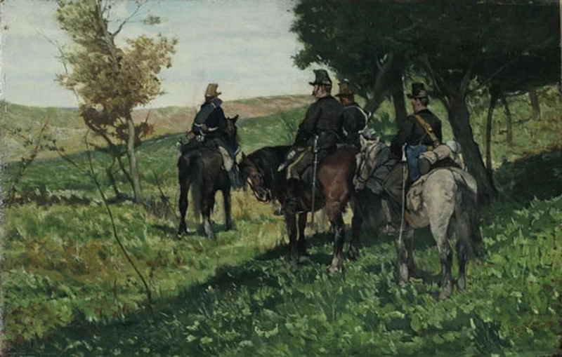 Cavalleggeri in perlustrazione